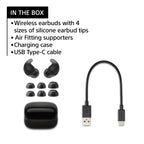 Sony LinkBuds Fit Truly Wireless Noise Cancelling Earbud Headphones, Black