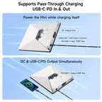 Starlink Mini Battery Pack,99Wh,4+H Runtime,USB-C In/Out for Camping