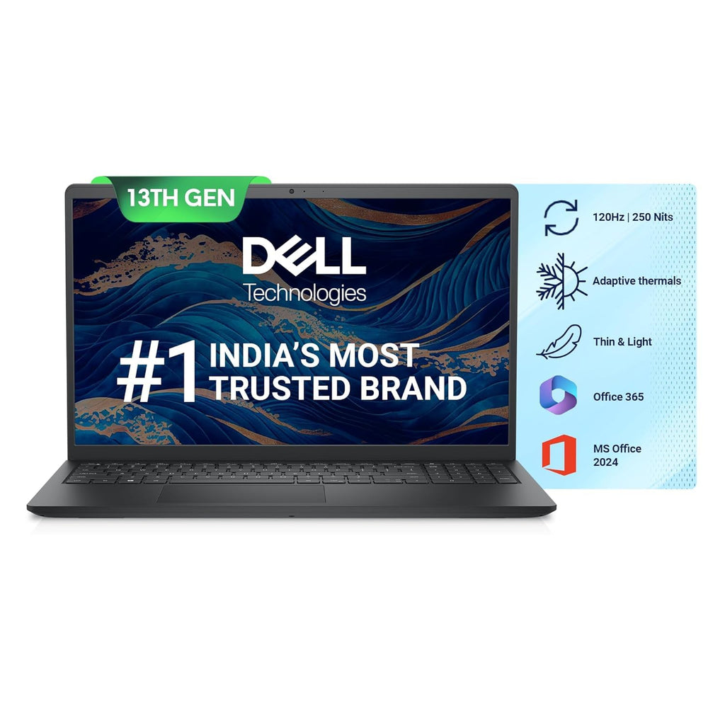 DELL Inspiron 15 3530 Business Laptop, 15.6" FHD Touchscreen, Intel Core i5-1334U, 16GB RAM, 1TB SSD, Lifetime Microsoft Office 2024, Webcam, HDMI, Wi-Fi 6, Windows 11 Pro, Black