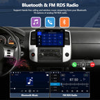 4G+128G Car Radio for Nissan Frontier 2009-2012 / Xterra 2009-2014 Android Car Stereo with CarPlay Android Auto GPS Navigation Bluetooth 9" in-Cell 1280*720 Touch Screen Head Unit with Backup Camera