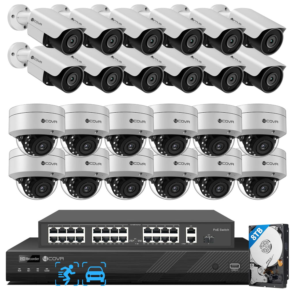 4COVR PoE 16 Camera Security System for Business with 4TB HDD, LYH54A5M1616