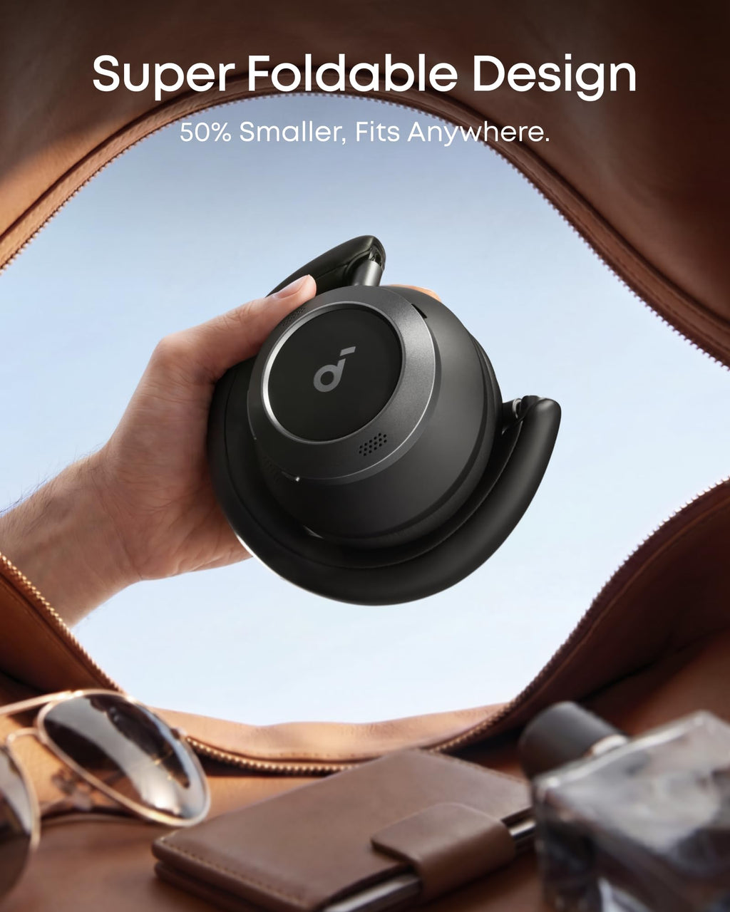 Soundcore Anker Space One Pro Wireless Over-Ear Headphones, Foldable Design