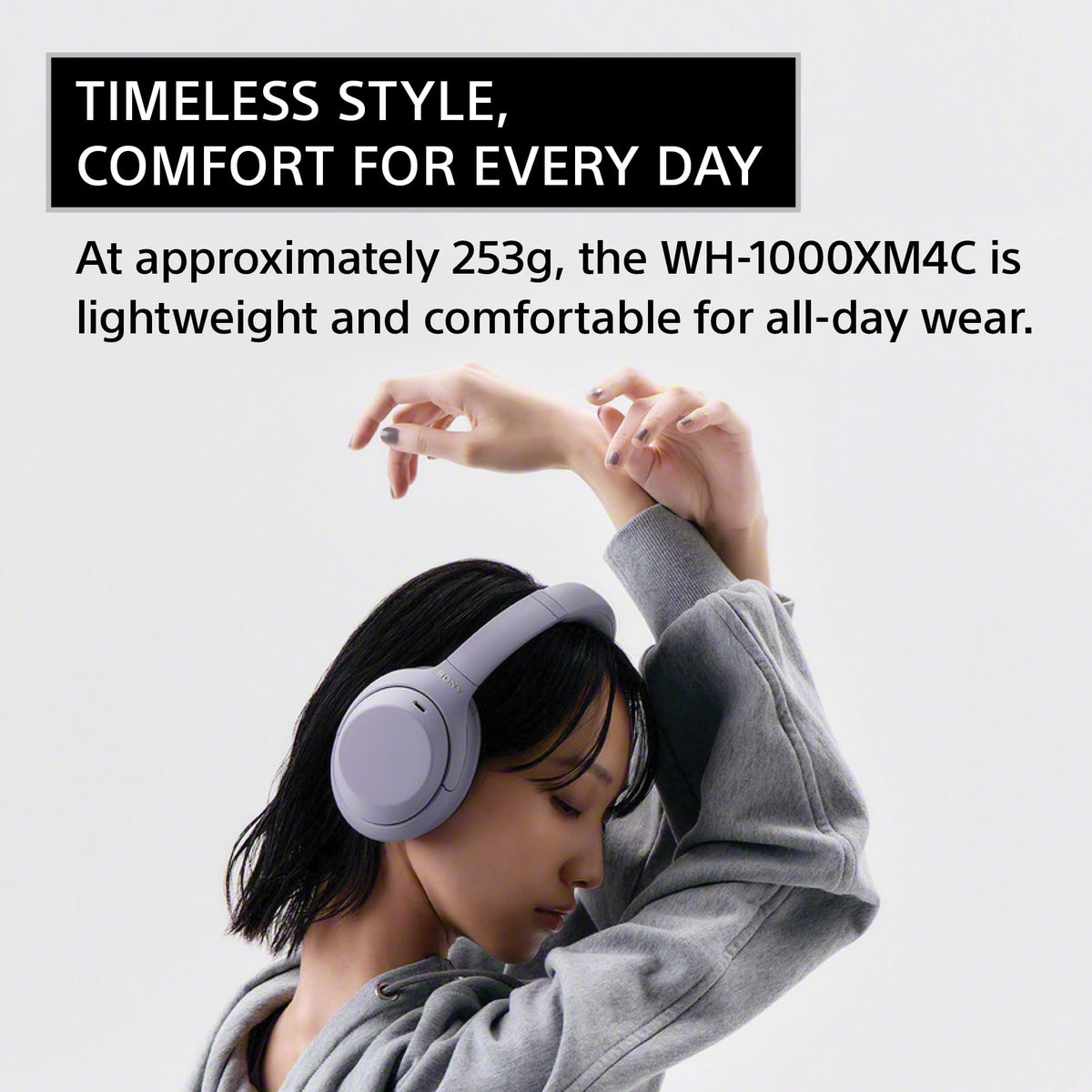 Sony WH-1000XM4C (M4 2nd Gen) Wireless Noise Cancelling Headphones, Black