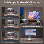 Portable-Outdoor-Projector with WiFi &Bluetooth, 50W Dolby Audio Proyector