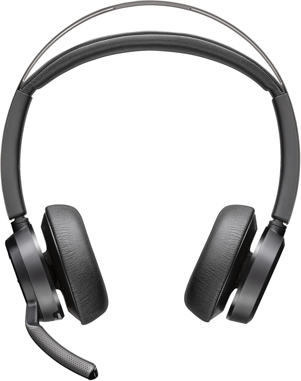 Poly - Voyager Focus 2 UC USB-A Headset (Plantronics) - Bluetooth Dual-Ear (Stereo) Headset with Boom Mic - USB-A PC/Mac Compatible - Active Noise Canceling - Works with Teams (Certified), Zoom & more