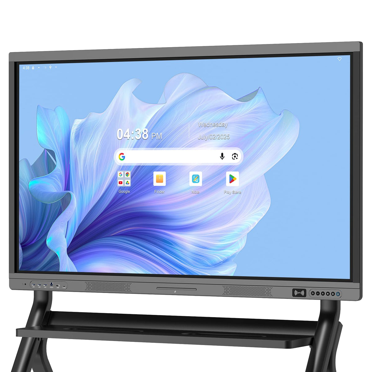 Smart Board Stand, Adjustable Rolling TV Stand, Max Load 220LBS