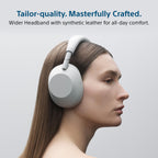 Sony WH-1000XM6 Wireless Noise-Canceling Headphones (Silver) (Renewed)