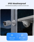 ZOSI 3K Lite Wired Security Camera System, 8 x 1080p Camera Outdoor, No HDD