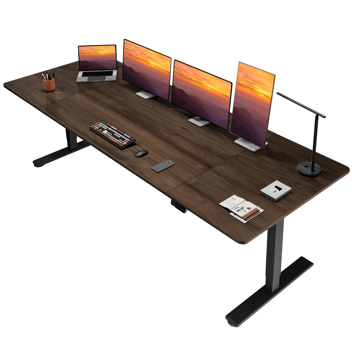 79''x31''Dual Motor Adjustable Large Standing Desk for Home Office