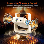 Official Google TV Smart Projector with Stand, Movie Projector