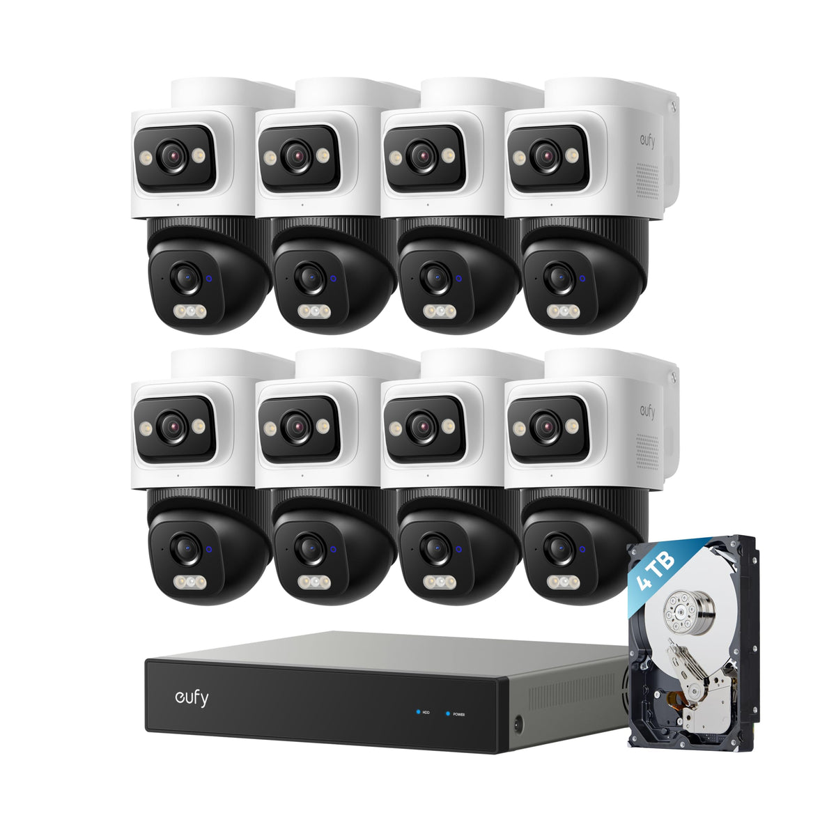 eufy Security 4K PoE Bullet-PTZ Cam E50, Dual-Lens, 360° OmniTrack, Add-On