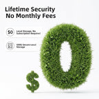 Security Cameras Wireless Outdoor, Classic 4-Cam Kit, Solar Powered | No Subscription Required, 500GB HDD Build-in Storage, 360° PTZ, 4MP Color Night Vision, Easy Install