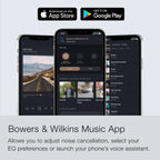 Bowers & Wilkins Px7 S2 Over-Ear Headphones, Black