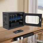 20-Unit Charging Cabinet for Phones, Black