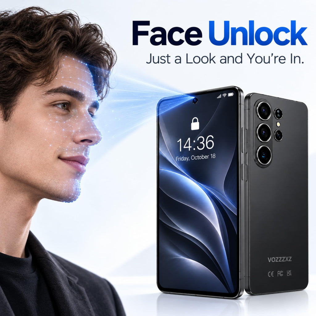 S26U Android Phone Unlocked, 6.9" Large Screen, Android 16 Unlocked Smartphones 16GB+512GB/1TB, 50MP+21MP, 7000mAh, Dual SIM/Face ID/GPS/OTG, Black