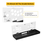 ARCADORA Arcade Console DIY Case, Video Game Machine Box Replacement Case, Acrylic Panel, Empty Box, Supports 8 Buttons, Home Cabinet 2 Players For DIY Joystick Accessories Kit
