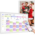 15.6 Inch Digital Calendar Wall Touch Screen Chore Chart, 32GB Electronic Calendar + Smart Family Planner, Wall and Desk Mountable, Gifts for Women Men, Gifts for Mom Dad