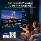 TMY Smart Projector with Google TV Built-in, Native 1080P 4K Home Theater