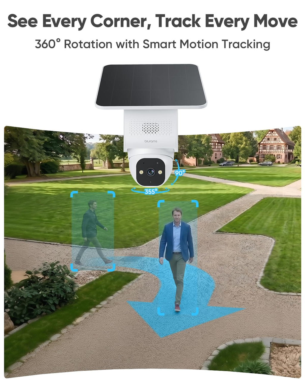 blurams 4K Ultra Security Cameras Wireless Outdoor, 2Pack