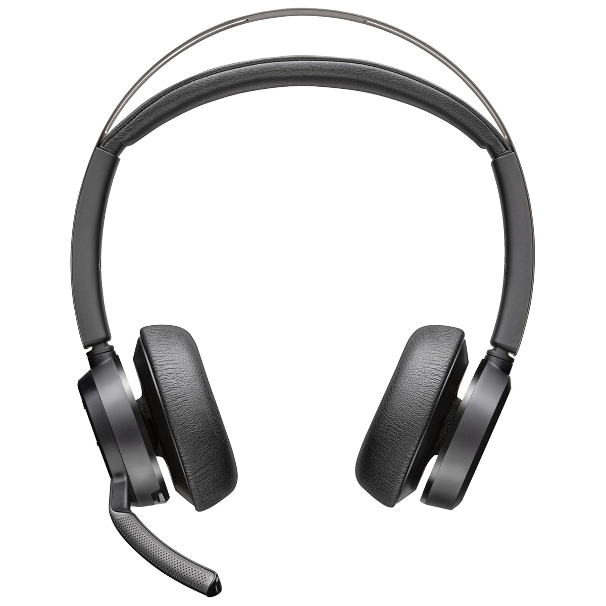 Poly - Voyager Focus 2 UC USB-A Headset (Plantronics) - Bluetooth Dual-Ear (Stereo) Headset with Boom Mic - USB-A PC/Mac Compatible - Active Noise Canceling - Works with Teams (Certified), Zoom & more