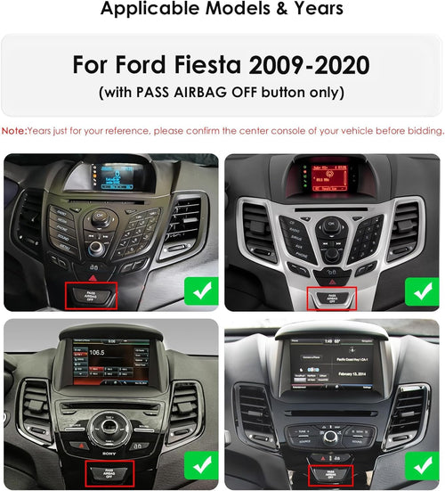9.7 Inch HD Touchscreen Android 14 Stereo Car Radio Upgrade for Ford Fiesta 2009-2020 Wireless Carplay | Android Auto 2G+32G WiFi GPS Navigation Bluetooth 5.0 FM,SWC, Car Tablet