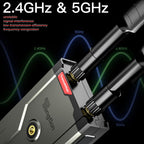 4K Wireless HDMI Transmitter and Receiver, 500FT/60MS Low Latency HD Extender Kit with HDMI Loop Out, 2.4/5GHz Dual-Band Full HD for Video Tx&Rx Camera/Laptop/Monitor/TV/Projector/Netflix