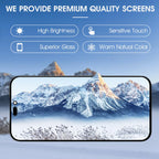 for iPhone 17 Pro Max Screen Replacement 6.9 inch OLED Full Display Assembly with Promotion 120Hz, OEM Grade Soft OLED, True Tone & Face ID Supported, DIY Repair Kit with Tools, Black