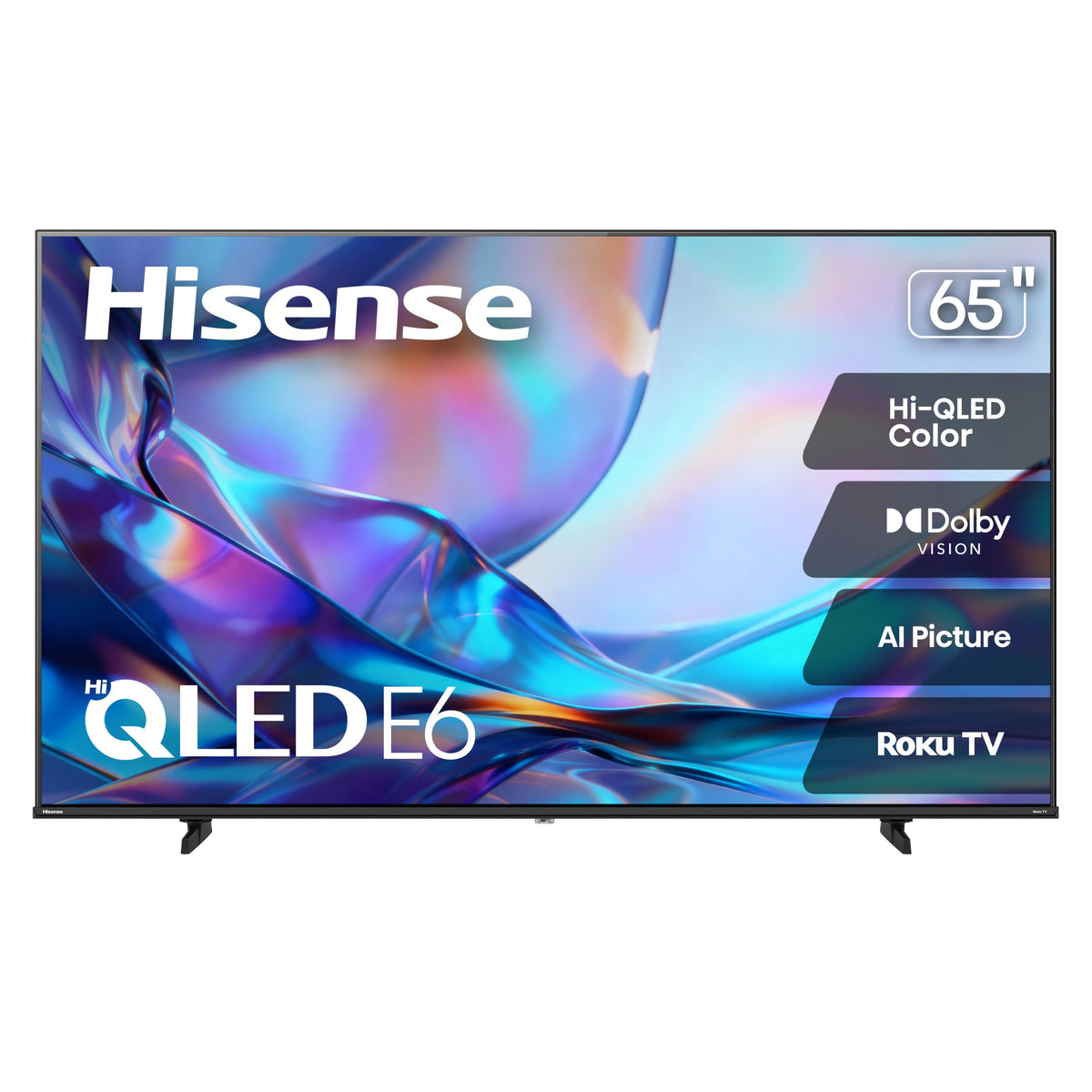 Hisense 50" Class E6SR Series Hi-QLED 4K UHD Smart Roku TV (50E6SR, 2026 Model) - Dolby Vision, Game Mode Plus, VRR, ALLM, DTS Virtual:X, Apple AirPlay, Compatible with Alexa and Google Assistant