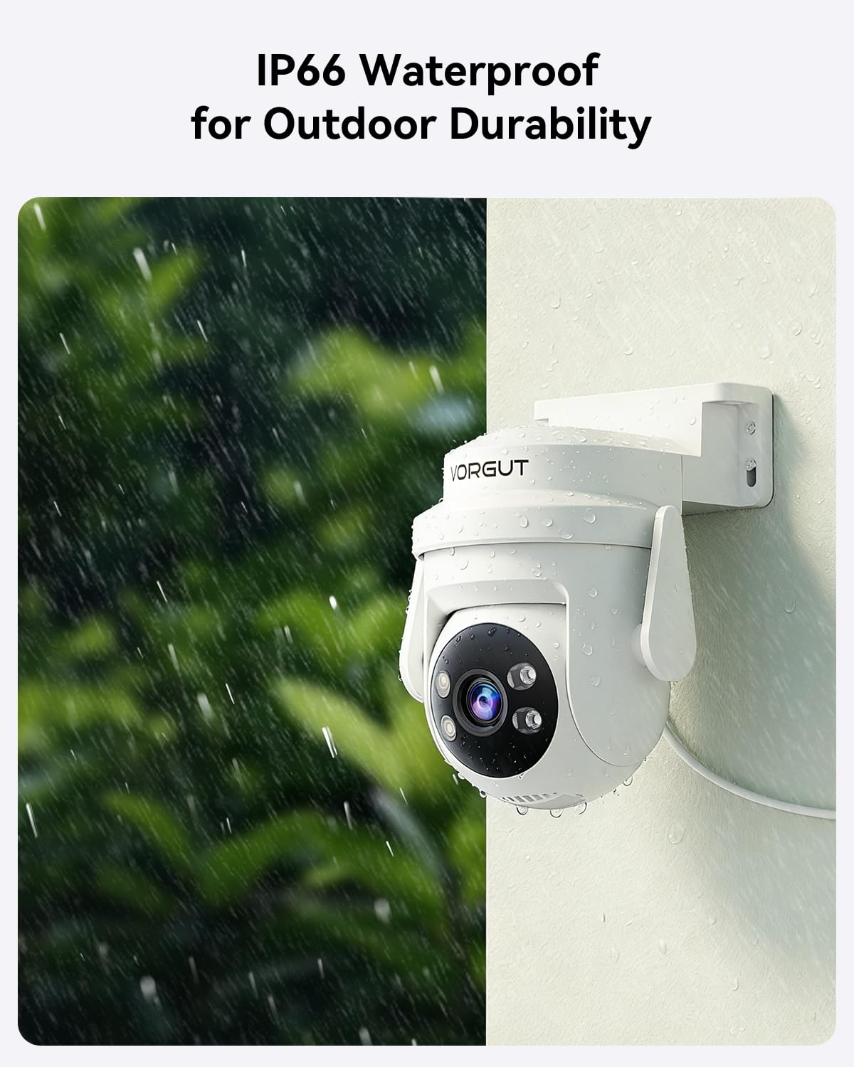 Wireless Security Camera System with 10" Monitor, 2X 5MP PTZ Camera