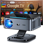 Google TV Smart Projector 4K, 2500 ANSI Projector With WiFi and Bluetooth
