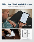 iflytek AINOTE Air 2, Ultraportable 8.2" E Ink Tablet with Black Folio Case