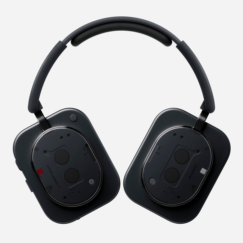 Nothing Headphone (1) Hybrid Active Noise Cancelling Headphones, Wireless Over-Ear Headphones with 6 Mics, 80Hrs Playtime, Hi-Res Audio, KEF-Tuned, Spatial Sound, Comfort Fit & Fast Charging Black