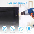 Fireproof Depository Safe with Drop Slot, Electronic Anti-Theft Drop Safe for Business with Programmable Numeric Keypad Lock and Spare Keys, Cash Drop Safe Box for Office Home Retail Store