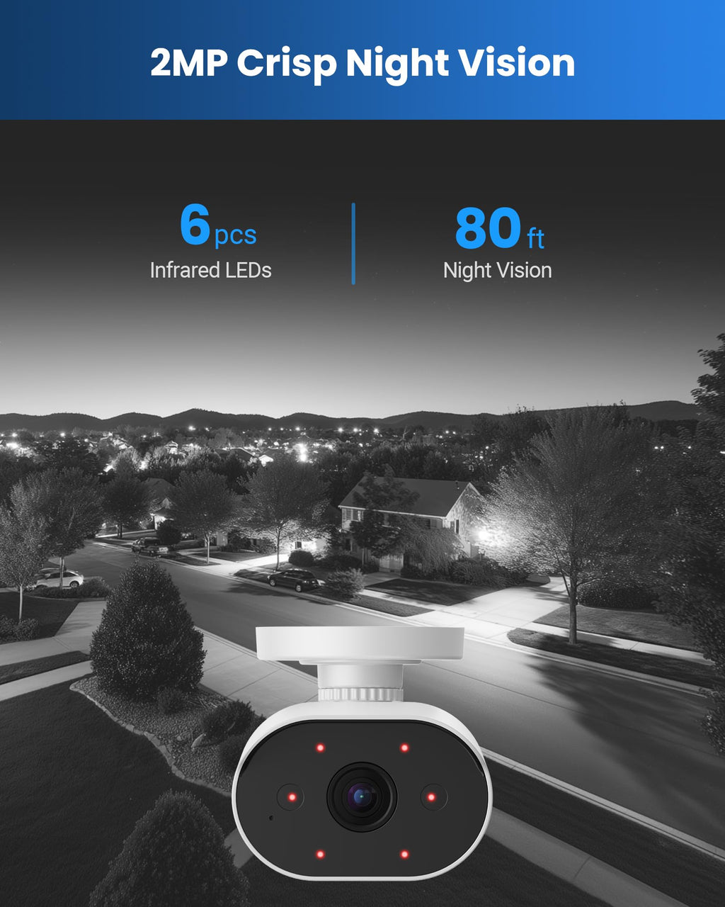 ZOSI 3K Lite Home Security Camera System with AI Human Vehicle Detection