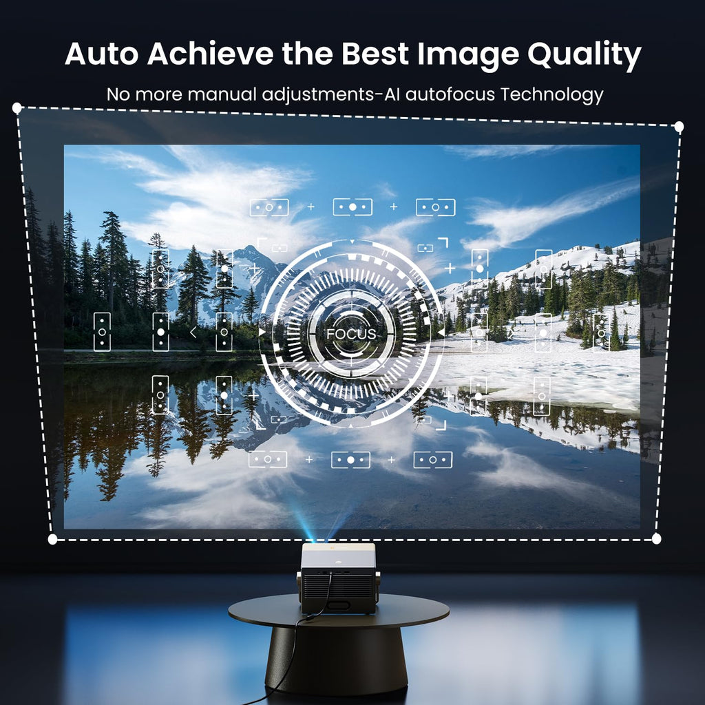 HAPPRUN 3000 ANSI Official Licensed Google TV Outdoor 4K Full HD Projector