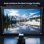 HAPPRUN 3000 ANSI Official Licensed Google TV Outdoor 4K Full HD Projector