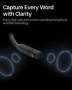SHOKZ OpenComm2 Open-Ear Bluetooth Headset, Noise-Canceling Mic