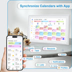 15.6 Inch Digital Calendar Wall Touch Screen Chore Chart, 32GB Electronic Calendar + Smart Family Planner, Wall and Desk Mountable, Gifts for Women Men, Gifts for Mom Dad