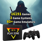 Game Console HDD with 3 Game Systems, Video Game Console with Built in 16191 Games, Emulator Console has 80+ Emulators, Game SSD for PC