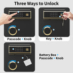 Home Safe Box, Money Safe for Cash, Digital Personal Large Safe, 3.0 Cuft