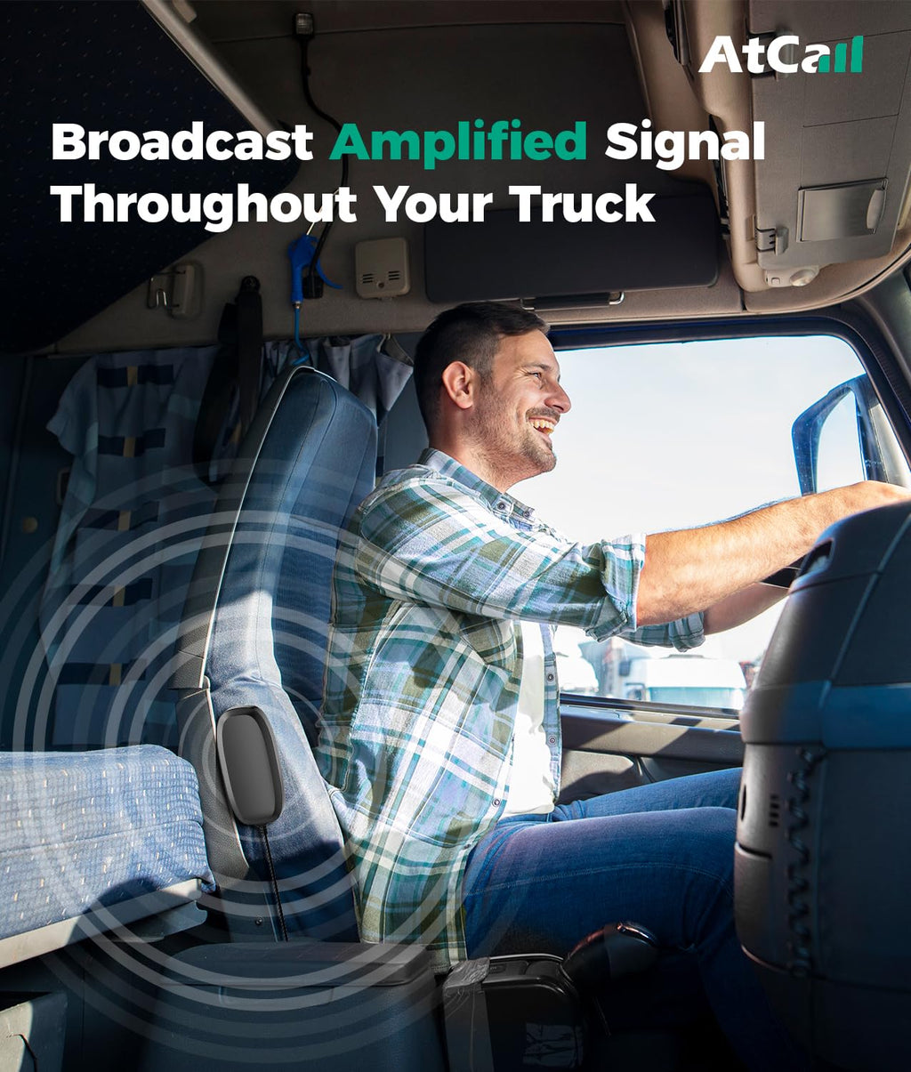 Cell Phone Booster for Truck with LCD, 5G 4G LTE All Carriers, FCC Approved