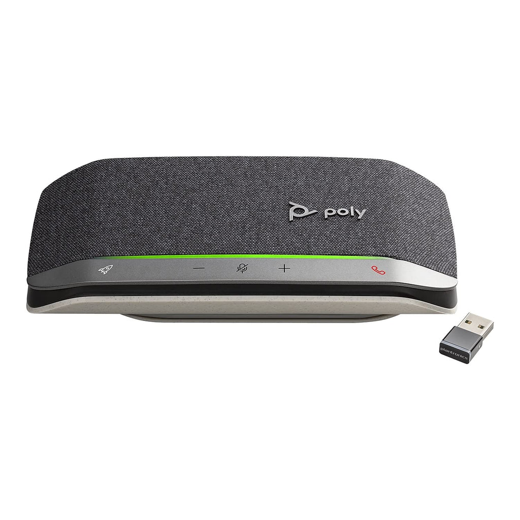 Poly - Sync 20+ Bluetooth Speakerphone (Plantronics) - Personal Portable Speakerphone - USB-C Bluetooth Adapter - Connect to Your PC/Mac/Cell Phone - Works with Teams (Certified), Zoom & More