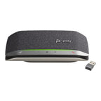 Poly - Sync 20+ Bluetooth Speakerphone (Plantronics) - Personal Portable Speakerphone - USB-C Bluetooth Adapter - Connect to Your PC/Mac/Cell Phone - Works with Teams (Certified), Zoom & More