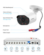ZOSI 3K Lite Home Security Camera System with AI Human Vehicle Detection