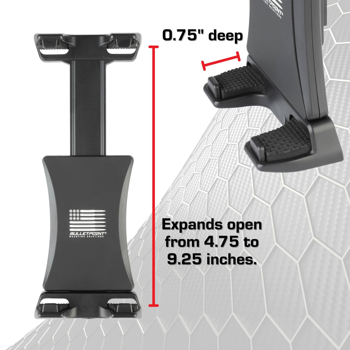 Bulletpoint Metal Dash Mount Phone + Tablet Holder Bundle Compatible with 2015-2020 Ford F150 & 2017-2022 F250/F350 Super Duty - Dual 20mm Ball Dash F150 Phone Mount