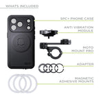 SP CONNECT Moto Bundle II AVM Xtreme | SPC+ |Compatible with iPhone 17 Pro/18 Pro | Phone Mount for Motorcycle | Motorcycle Phone Holder | Handlebars