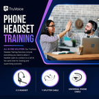 HD-500 Headset Training Bundle for Desk Phones | Training | Supervising | Coaching for Office + Call Center - Compatible with All Phones Including Yealink, Polycom, Poly, Mitel, Cisco, Avaya