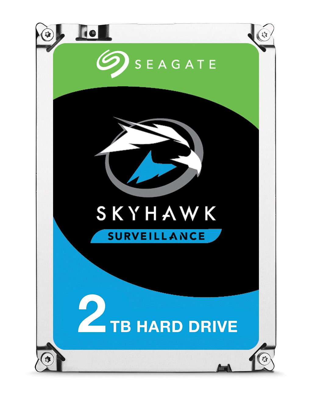 Seagate SkyHawk 2TB Surveillance Internal Hard Drive HDD – 3.5 Inch SATA 6Gb/s 64MB Cache for DVR NVR Security Camera System with Drive Health Management (ST2000VX008)