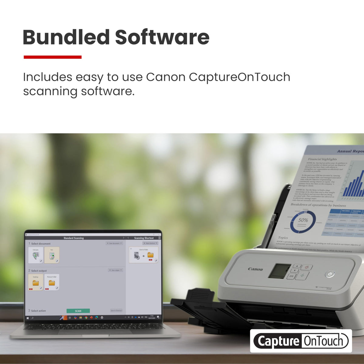 Canon imageFORMULA R40II Office Document Scanner - Duplex Scanning, Easy Setup, Scans a Wide Variety of Documents, Scans to Cloud