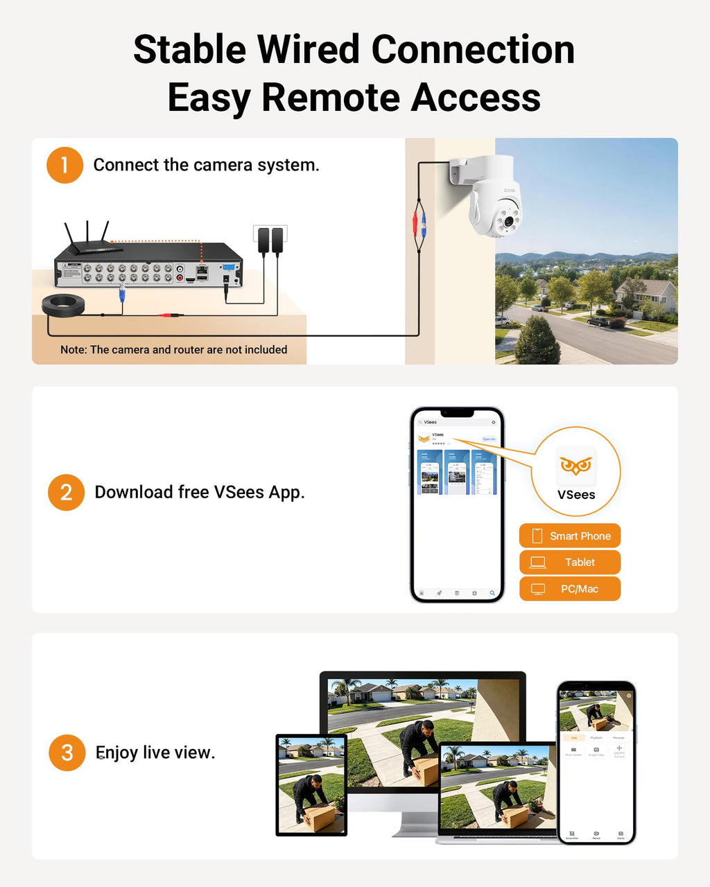 Anlapus 16 Channel Security Camera System, 12Pcs 1080P Pan Tilt Cam, No HDD